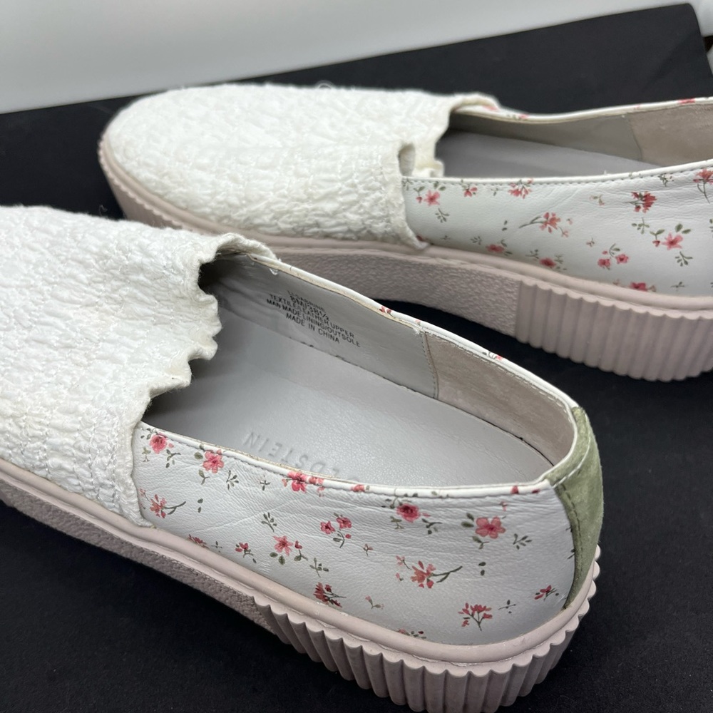 Lori Goldstein Off White Eyelet Floral Sabrine Slip On Sneakers - Picture 9 of 9